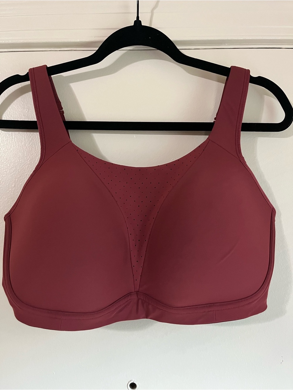 lululemon athletica Run Times High Support Sports Bra Burgundy Cassis 38G